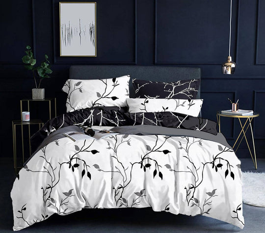 DSZ Product, feed-cond-new, feed-sl-DSZ Freight PayableTree Reversible Double Size White Duvet Quilt Cover Set - Premium Home & Garden > Bedding > Duvet Covers from Fabric Fantastic ! Shop Online Buy Now at S & D's Value Store Family Business Best Customer ServiceDSZ Product, feed-cond-new, feed-sl-DSZ Freight Payable