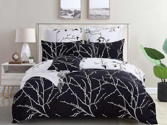 DSZ Product, feed-cond-new, feed-sl-DSZ Freight PayableTree Reversible Double Size White Duvet Quilt Cover Set - Premium Home & Garden > Bedding > Duvet Covers from Fabric Fantastic ! Shop Online Buy Now at S & D's Value Store Family Business Best Customer ServiceDSZ Product, feed-cond-new, feed-sl-DSZ Freight Payable