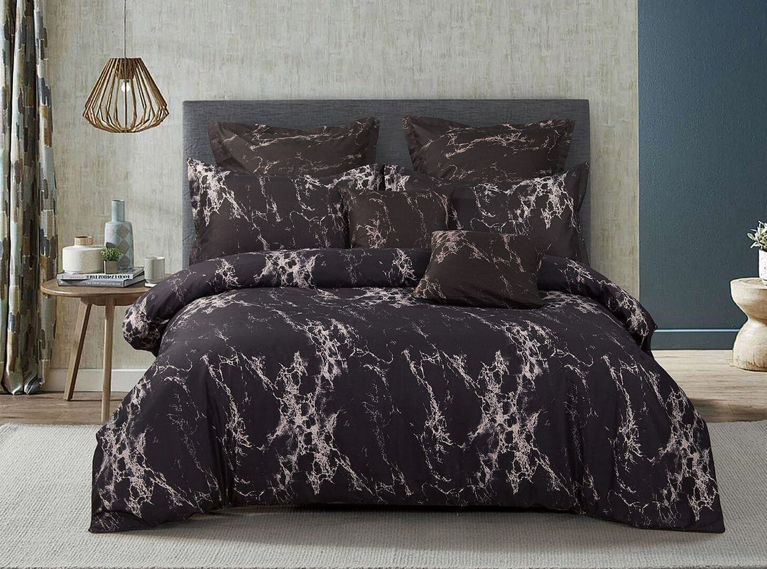 DSZ Product, feed-cond-new, feed-sl-DSZ Freight PayableBlack Marble Double Size Duvet Quilt Cover Set - Premium Home & Garden > Bedding > Duvet Covers from Fabric Fantastic ! Shop Online Buy Now at S & D's Value Store Family Business Best Customer ServiceDSZ Product, feed-cond-new, feed-sl-DSZ Freight Payable