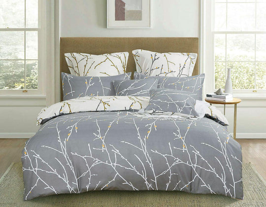 DSZ Product, feed-cond-new, feed-sl-DSZ Freight PayableTree Reversible King Size Grey Duvet Quilt Cover Set - Premium Home & Garden > Bedding > Duvet Covers from Fabric Fantastic ! Shop Online Buy Now at S & D's Value Store Family Business Best Customer ServiceDSZ Product, feed-cond-new, feed-sl-DSZ Freight Payable