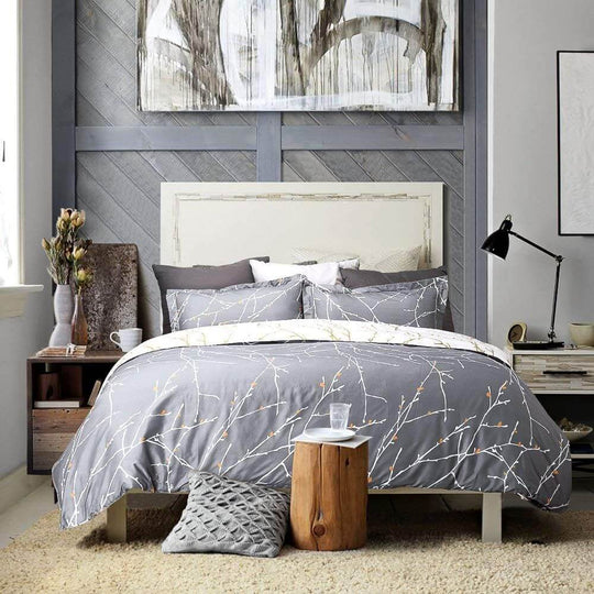 DSZ Product, feed-cond-new, feed-sl-DSZ Freight PayableTree Reversible King Size Grey Duvet Quilt Cover Set - Premium Home & Garden > Bedding > Duvet Covers from Fabric Fantastic ! Shop Online Buy Now at S & D's Value Store Family Business Best Customer ServiceDSZ Product, feed-cond-new, feed-sl-DSZ Freight Payable