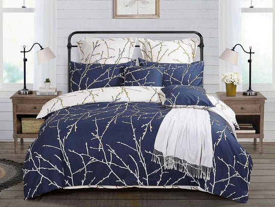 DSZ Product, feed-cond-new, feed-sl-DSZ Freight PayableTree Reversible King Size Blue Duvet Quilt Cover Set - Premium Home & Garden > Bedding > Duvet Covers from Fabric Fantastic ! Shop Online Buy Now at S & D's Value Store Family Business Best Customer ServiceDSZ Product, feed-cond-new, feed-sl-DSZ Freight Payable