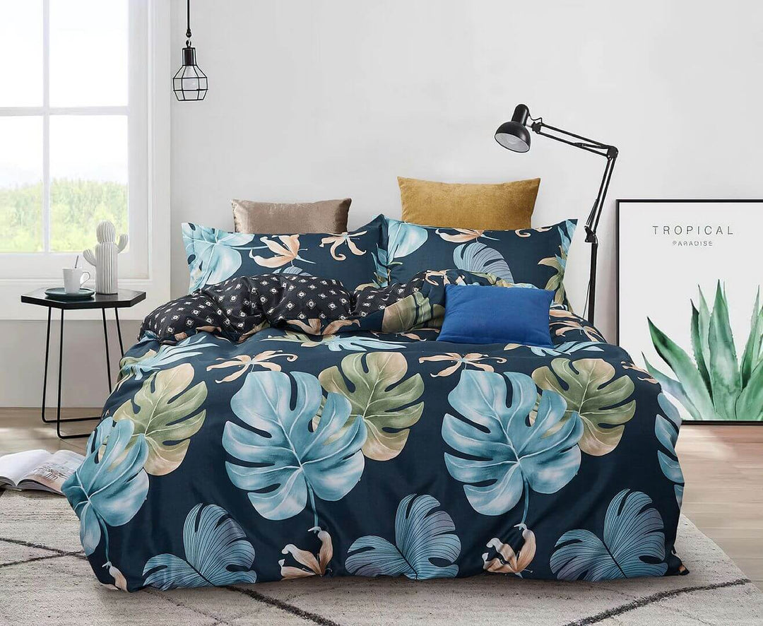 DSZ Product, feed-cond-new, feed-sl-DSZ Freight PayableLeaves King Size Quilt/Duvet Cover Set - Premium Home & Garden > Bedding > Duvet Covers from Fabric Fantastic ! Shop Online Buy Now at S & D's Value Store Family Business Best Customer ServiceDSZ Product, feed-cond-new, feed-sl-DSZ Freight Payable