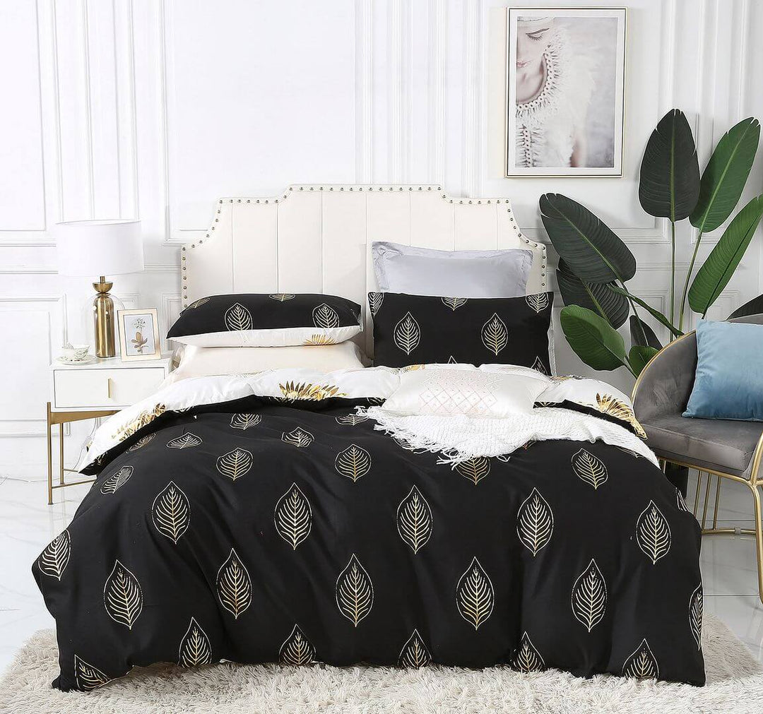 DSZ Product, feed-cond-new, feed-sl-DSZ Freight PayableReversible Design King Size Black Gold Duvet Quilt Cover Set - Premium Home & Garden > Bedding > Duvet Covers from Fabric Fantastic ! Shop Online Buy Now at S & D's Value Store Family Business Best Customer ServiceDSZ Product, feed-cond-new, feed-sl-DSZ Freight Payable