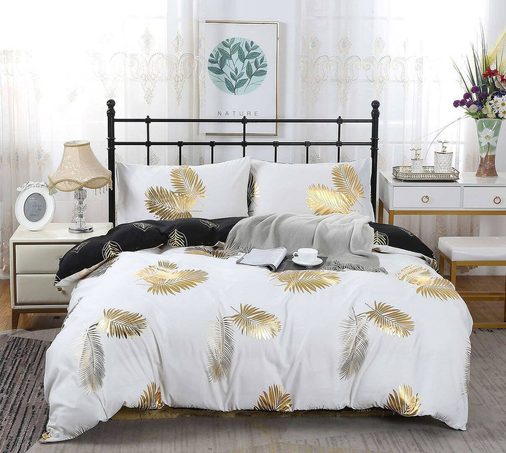 DSZ Product, feed-cond-new, feed-sl-DSZ Freight PayableReversible Design King Size Black Gold Duvet Quilt Cover Set - Premium Home & Garden > Bedding > Duvet Covers from Fabric Fantastic ! Shop Online Buy Now at S & D's Value Store Family Business Best Customer ServiceDSZ Product, feed-cond-new, feed-sl-DSZ Freight Payable