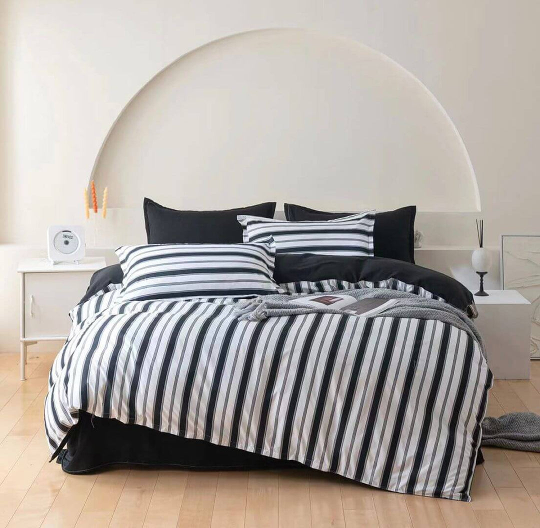 DSZ Product, feed-cond-new, feed-sl-DSZ Freight PayableAscar Striped Quilt Cover Set - King Size - Premium Home & Garden > Bedding > Duvet Covers from Fabric Fantastic ! Shop Online Buy Now at S & D's Value Store Family Business Best Customer ServiceDSZ Product, feed-cond-new, feed-sl-DSZ Freight Payable