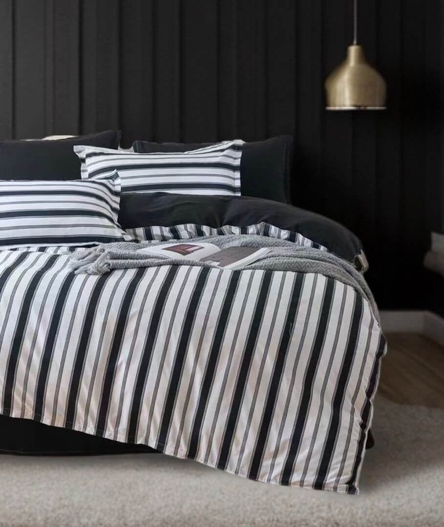 DSZ Product, feed-cond-new, feed-sl-DSZ Freight PayableAscar Striped Quilt Cover Set - King Size - Premium Home & Garden > Bedding > Duvet Covers from Fabric Fantastic ! Shop Online Buy Now at S & D's Value Store Family Business Best Customer ServiceDSZ Product, feed-cond-new, feed-sl-DSZ Freight Payable