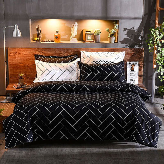 DSZ Product, feed-cond-new, feed-sl-DSZ Freight PayableBlack&White Queen Size Duvet Quilt Cover Set - Premium Home & Garden > Bedding > Duvet Covers from Fabric Fantastic ! Shop Online Buy Now at S & D's Value Store Family Business Best Customer ServiceDSZ Product, feed-cond-new, feed-sl-DSZ Freight Payable