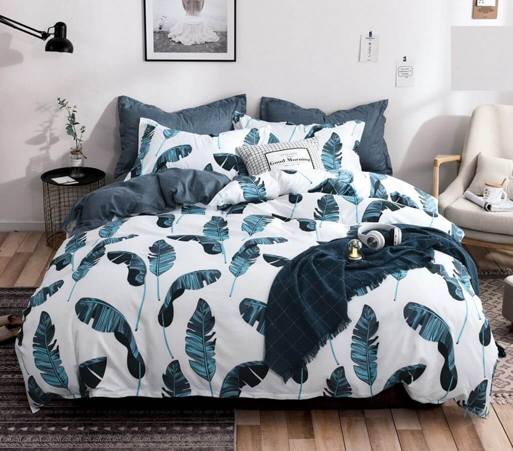 DSZ Product, feed-cond-new, feed-sl-DSZ Freight PayableLeaves Queen Size Duvet Quilt Cover Set - Premium Home & Garden > Bedding > Duvet Covers from Fabric Fantastic ! Shop Online Buy Now at S & D's Value Store Family Business Best Customer ServiceDSZ Product, feed-cond-new, feed-sl-DSZ Freight Payable