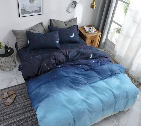 DSZ Product, feed-cond-new, feed-sl-DSZ Freight PayableNight Blue Queen Size Duvet Quilt Cover Set - Premium Home & Garden > Bedding > Duvet Covers from Fabric Fantastic ! Shop Online Buy Now at S & D's Value Store Family Business Best Customer ServiceDSZ Product, feed-cond-new, feed-sl-DSZ Freight Payable