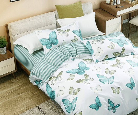 DSZ Product, feed-cond-new, feed-sl-DSZ Freight PayableFleur Butterfly Queen Size Quilt/Duvet Cover Set - Premium Home & Garden > Bedding > Duvet Covers from Fabric Fantastic ! Shop Online Buy Now at S & D's Value Store Family Business Best Customer ServiceDSZ Product, feed-cond-new, feed-sl-DSZ Freight Payable