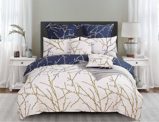 DSZ Product, feed-cond-new, feed-sl-DSZ Freight PayableTree Reversible Super King Size Blue Duvet Quilt Cover Set - Premium Home & Garden > Bedding > Duvet Covers from Fabric Fantastic ! Shop Online Buy Now at S & D's Value Store Family Business Best Customer ServiceDSZ Product, feed-cond-new, feed-sl-DSZ Freight Payable