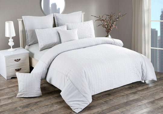 DSZ Product, feed-cond-new, feed-sl-DSZ Freight PayableSeersucker Double Size White Duvet Quilt Cover Set - Premium Home & Garden > Bedding > Duvet Covers from Fabric Fantastic ! Shop Online Buy Now at S & D's Value Store Family Business Best Customer ServiceDSZ Product, feed-cond-new, feed-sl-DSZ Freight Payable