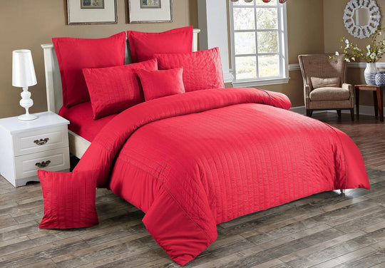 DSZ Product, feed-cond-new, feed-sl-DSZ Freight PayableSeersucker King Size Quilt/Duvet Cover Set - Red - Premium Home & Garden > Bedding > Duvet Covers from Fabric Fantastic ! Shop Online Buy Now at S & D's Value Store Family Business Best Customer ServiceDSZ Product, feed-cond-new, feed-sl-DSZ Freight Payable