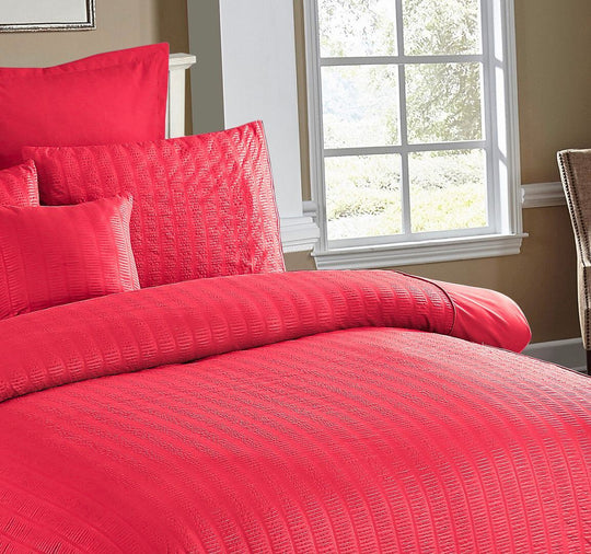 DSZ Product, feed-cond-new, feed-sl-DSZ Freight PayableSeersucker King Size Quilt/Duvet Cover Set - Red - Premium Home & Garden > Bedding > Duvet Covers from Fabric Fantastic ! Shop Online Buy Now at S & D's Value Store Family Business Best Customer ServiceDSZ Product, feed-cond-new, feed-sl-DSZ Freight Payable