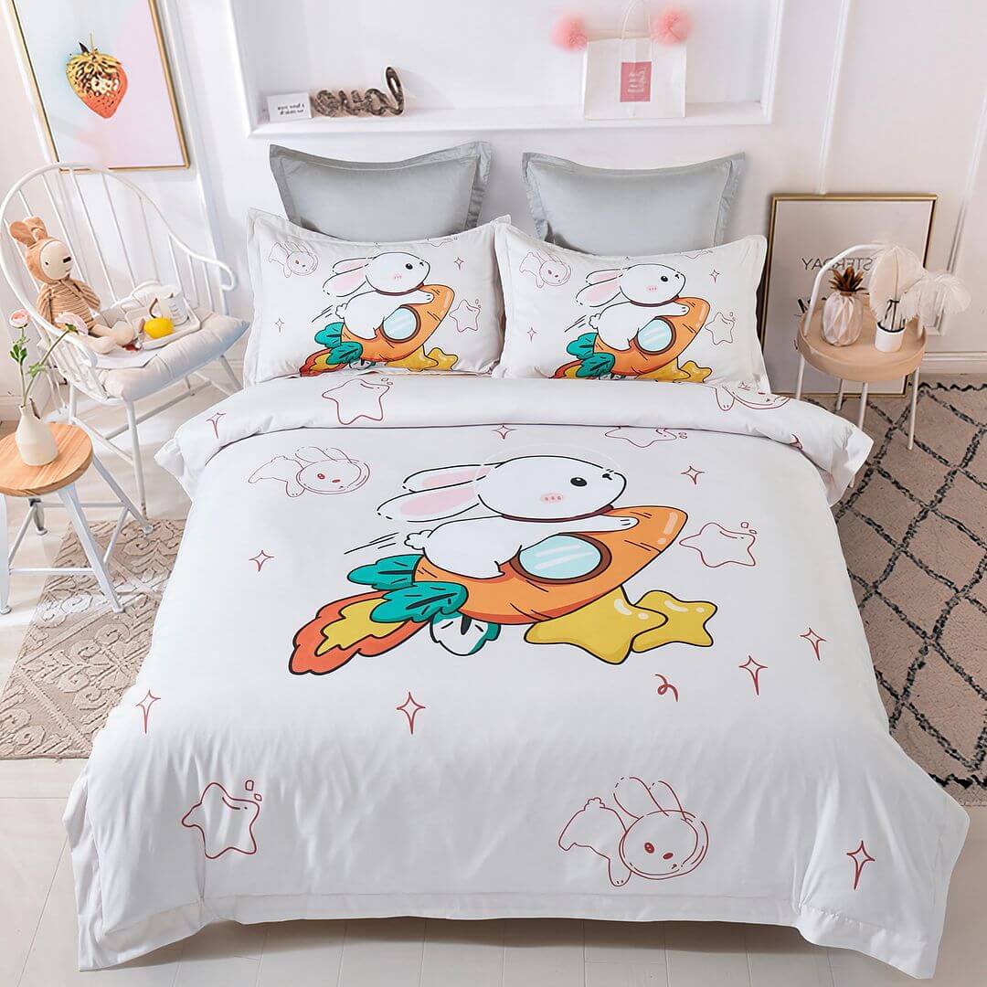 DSZ Product, feed-cond-new, feed-sl-DSZ Freight PayableRabbit Kids Quilt Cover Set - King Single Size - Premium Home & Garden > Bedding > Duvet Covers from Fabric Fantastic ! Shop Online Buy Now at S & D's Value Store Family Business Best Customer ServiceDSZ Product, feed-cond-new, feed-sl-DSZ Freight Payable