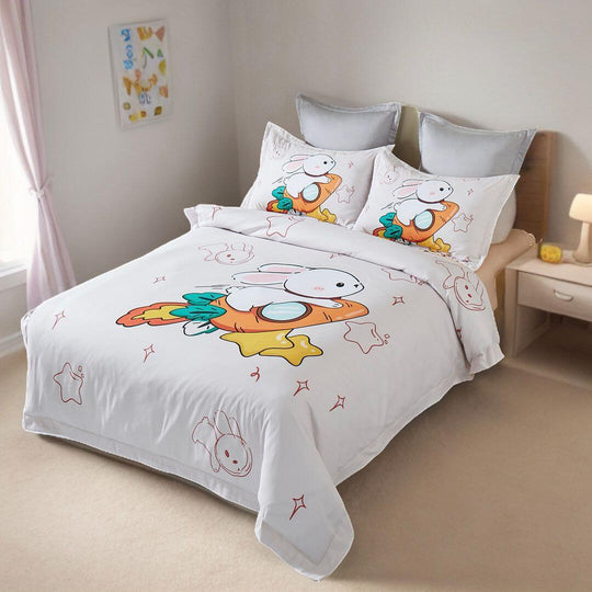 DSZ Product, feed-cond-new, feed-sl-DSZ Freight PayableRabbit Kids Quilt Cover Set - King Single Size - Premium Home & Garden > Bedding > Duvet Covers from Fabric Fantastic ! Shop Online Buy Now at S & D's Value Store Family Business Best Customer ServiceDSZ Product, feed-cond-new, feed-sl-DSZ Freight Payable