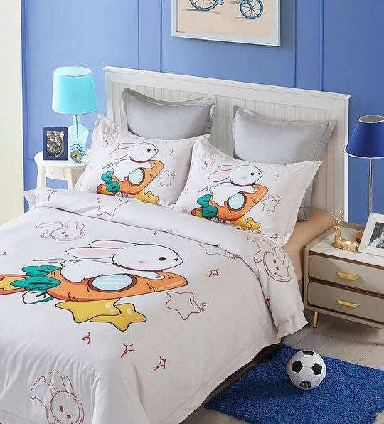 DSZ Product, feed-cond-new, feed-sl-DSZ Freight PayableRabbit Kids Quilt Cover Set - King Single Size - Premium Home & Garden > Bedding > Duvet Covers from Fabric Fantastic ! Shop Online Buy Now at S & D's Value Store Family Business Best Customer ServiceDSZ Product, feed-cond-new, feed-sl-DSZ Freight Payable