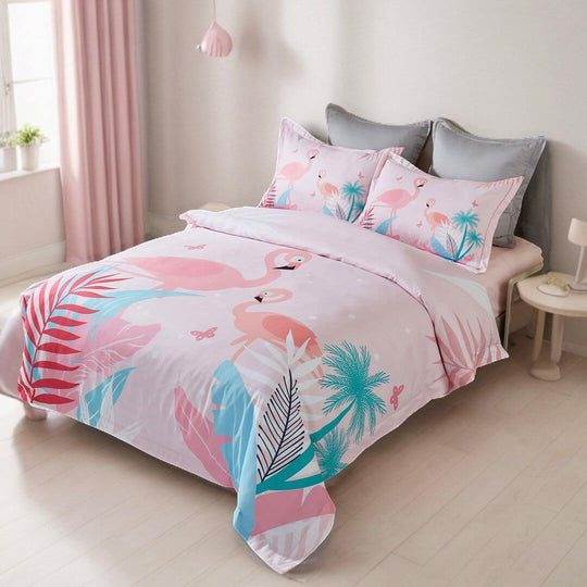 DSZ Product, feed-cond-new, feed-sl-DSZ Freight PayableFlamingo Kids Quilt Cover Set - King Single Size - Premium Home & Garden > Bedding > Duvet Covers from Fabric Fantastic ! Shop Online Buy Now at S & D's Value Store Family Business Best Customer ServiceDSZ Product, feed-cond-new, feed-sl-DSZ Freight Payable