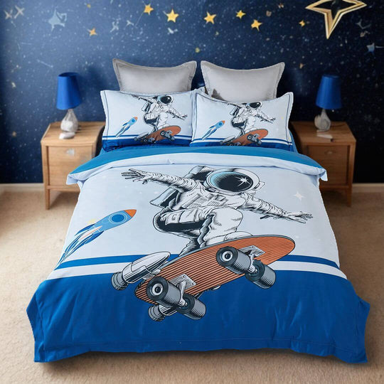 DSZ Product, feed-cond-new, feed-sl-DSZ Freight PayableAstronaut Kids Quilt Cover Set - Single Size - Premium Home & Garden > Bedding > Duvet Covers from Fabric Fantastic ! Shop Online Buy Now at S & D's Value Store Family Business Best Customer ServiceDSZ Product, feed-cond-new, feed-sl-DSZ Freight Payable