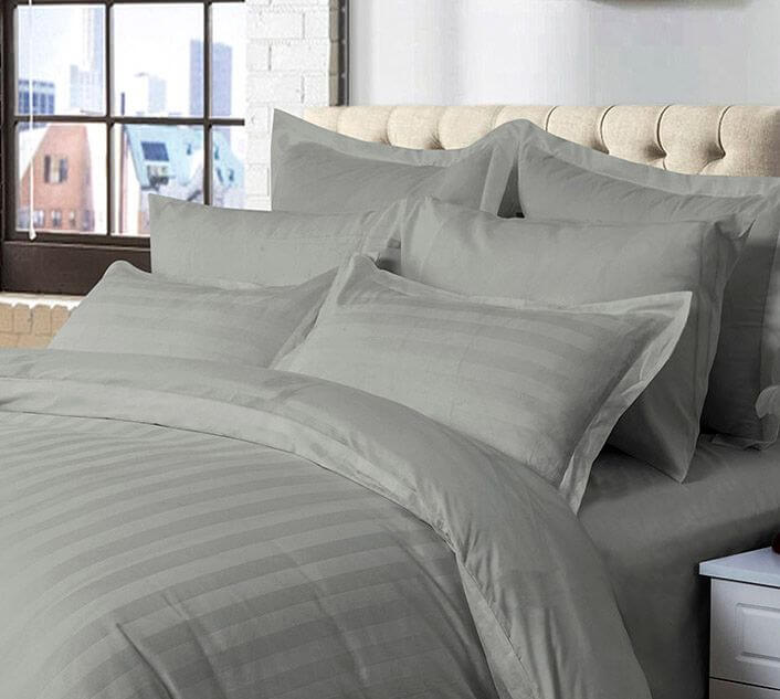 DSZ Product, feed-cond-new, feed-sl-DSZ Freight Payable1000Tc Ultra Soft Striped King Size Grey Duvet Quilt Cover Set - Premium Home & Garden > Bedding > Duvet Covers from Fabric Fantastic ! Shop Online Buy Now at S & D's Value Store Family Business Best Customer ServiceDSZ Product, feed-cond-new, feed-sl-DSZ Freight Payable