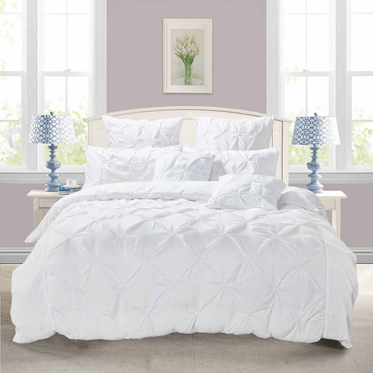 DSZ Product, feed-cond-new, feed-sl-DSZ Freight PayableDiamond Pintuck Double Size White Duvet Quilt Cover Set - Premium Home & Garden > Bedding > Duvet Covers from Fabric Fantastic ! Shop Online Buy Now at S & D's Value Store Family Business Best Customer ServiceDSZ Product, feed-cond-new, feed-sl-DSZ Freight Payable