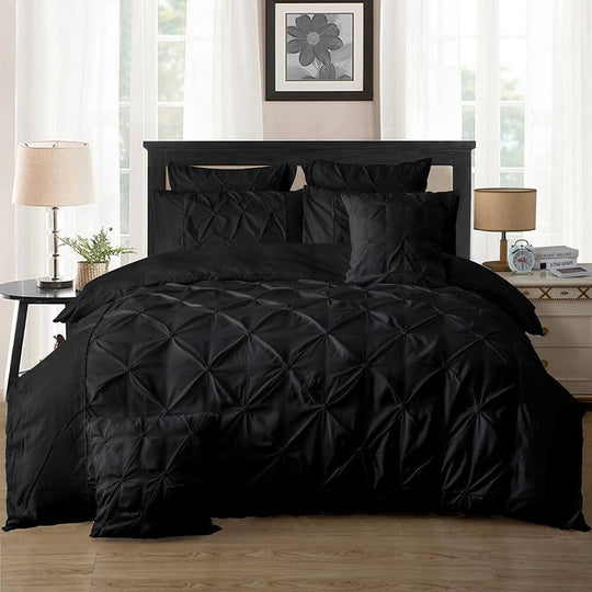 DSZ Product, feed-cond-new, feed-sl-DSZ Freight PayableDiamond Pintuck Double Size Black Duvet Quilt Cover Set - Premium Home & Garden > Bedding > Duvet Covers from Fabric Fantastic ! Shop Online Buy Now at S & D's Value Store Family Business Best Customer ServiceDSZ Product, feed-cond-new, feed-sl-DSZ Freight Payable