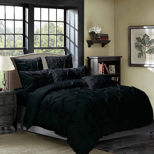 DSZ Product, feed-cond-new, feed-sl-DSZ Freight PayableDiamond Pintuck Double Size Black Duvet Quilt Cover Set - Premium Home & Garden > Bedding > Duvet Covers from Fabric Fantastic ! Shop Online Buy Now at S & D's Value Store Family Business Best Customer ServiceDSZ Product, feed-cond-new, feed-sl-DSZ Freight Payable