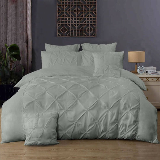 DSZ Product, feed-cond-new, feed-sl-DSZ Freight PayableDiamond Pintuck Double Size Grey Duvet Quilt Cover Set - Premium Home & Garden > Bedding > Duvet Covers from Fabric Fantastic ! Shop Online Buy Now at S & D's Value Store Family Business Best Customer ServiceDSZ Product, feed-cond-new, feed-sl-DSZ Freight Payable