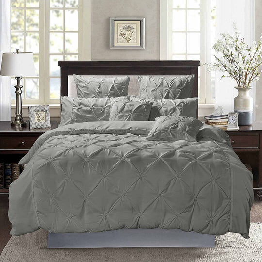 DSZ Product, feed-cond-new, feed-sl-DSZ Freight PayableDiamond Pintuck Double Size Grey Duvet Quilt Cover Set - Premium Home & Garden > Bedding > Duvet Covers from Fabric Fantastic ! Shop Online Buy Now at S & D's Value Store Family Business Best Customer ServiceDSZ Product, feed-cond-new, feed-sl-DSZ Freight Payable