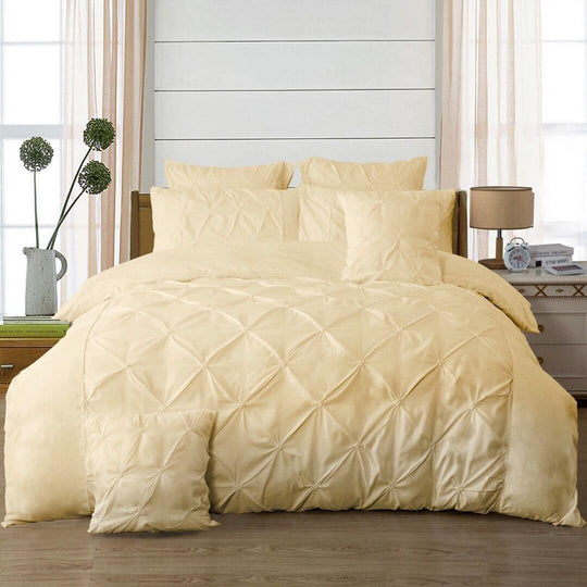 DSZ Product, feed-cond-new, feed-sl-DSZ Freight PayableDiamond Pintuck Double Size Quilt/Duvet Cover Set - Beige - Premium Home & Garden > Bedding > Duvet Covers from Fabric Fantastic ! Shop Online Buy Now at S & D's Value Store Family Business Best Customer ServiceDSZ Product, feed-cond-new, feed-sl-DSZ Freight Payable