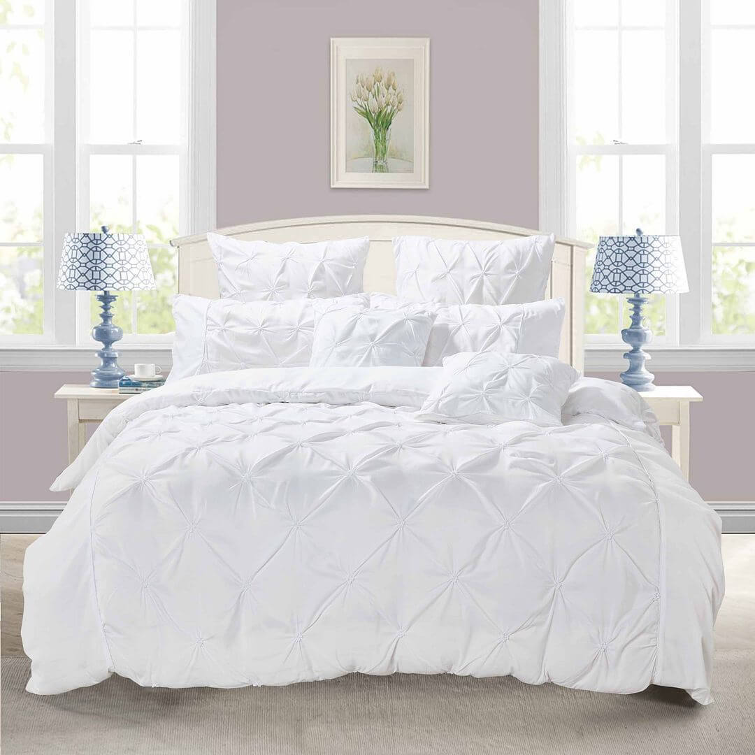 DSZ Product, feed-cond-new, feed-sl-DSZ Freight PayableDiamond Pintuck Queen Size White Duvet Quilt Cover Set - Premium Home & Garden > Bedding > Duvet Covers from Fabric Fantastic ! Shop Online Buy Now at S & D's Value Store Family Business Best Customer ServiceDSZ Product, feed-cond-new, feed-sl-DSZ Freight Payable