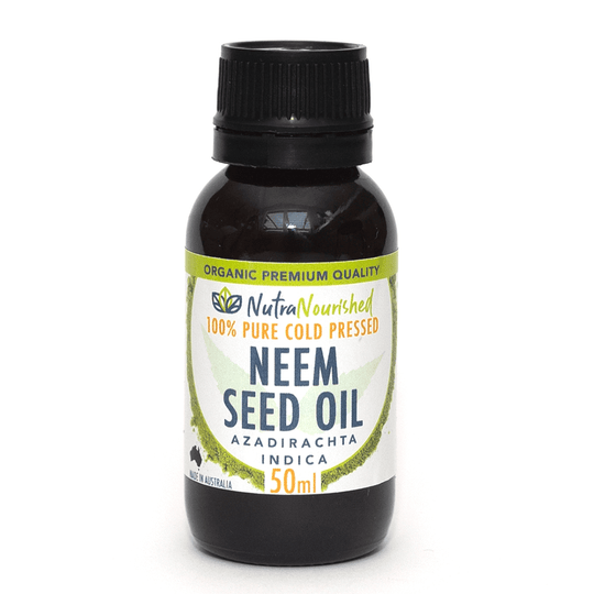 Organic 50ml Neem Seed Oil - Quality cold pressed oil for DIY skin treatments at an affordable price.