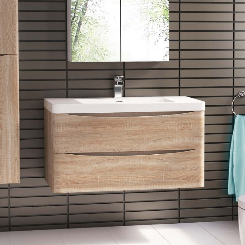 DSZ Product, feed-cond-new, feed-sl-DSZ Freight Payable, newAncona Wall Hung Bathroom Vanity 1200Mm White Oak - Premium Home & Garden > DIY > Kitchen & Bathroom DIY from Belbagno ! Shop Online Buy Now at S & D's Value Store Family Business Best Customer ServiceDSZ Product, feed-cond-new, feed-sl-DSZ Freight Payable, new