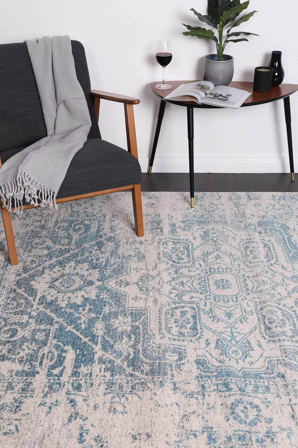 DSZ Product, feed-cond-new, feed-sl-DSZ Freight Payable, newDelicate Audrey Ivory Blue Rug 160 X 230 - Premium Home & Garden > Rugs > Floor Rugs from DSZ ! Shop Online Buy Now at S & D's Value Store Family Business Best Customer ServiceDSZ Product, feed-cond-new, feed-sl-DSZ Freight Payable, new