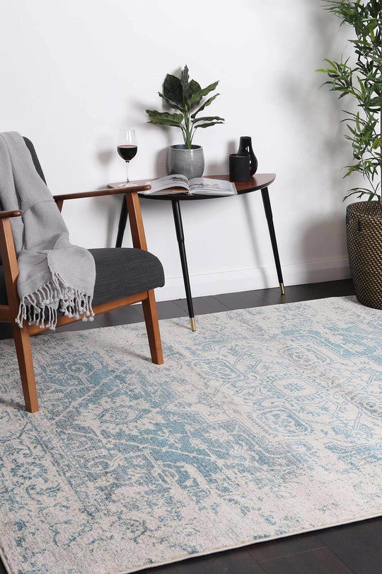 DSZ Product, feed-cond-new, feed-sl-DSZ Freight Payable, newDelicate Audrey Ivory Blue Rug 160 X 230 - Premium Home & Garden > Rugs > Floor Rugs from DSZ ! Shop Online Buy Now at S & D's Value Store Family Business Best Customer ServiceDSZ Product, feed-cond-new, feed-sl-DSZ Freight Payable, new