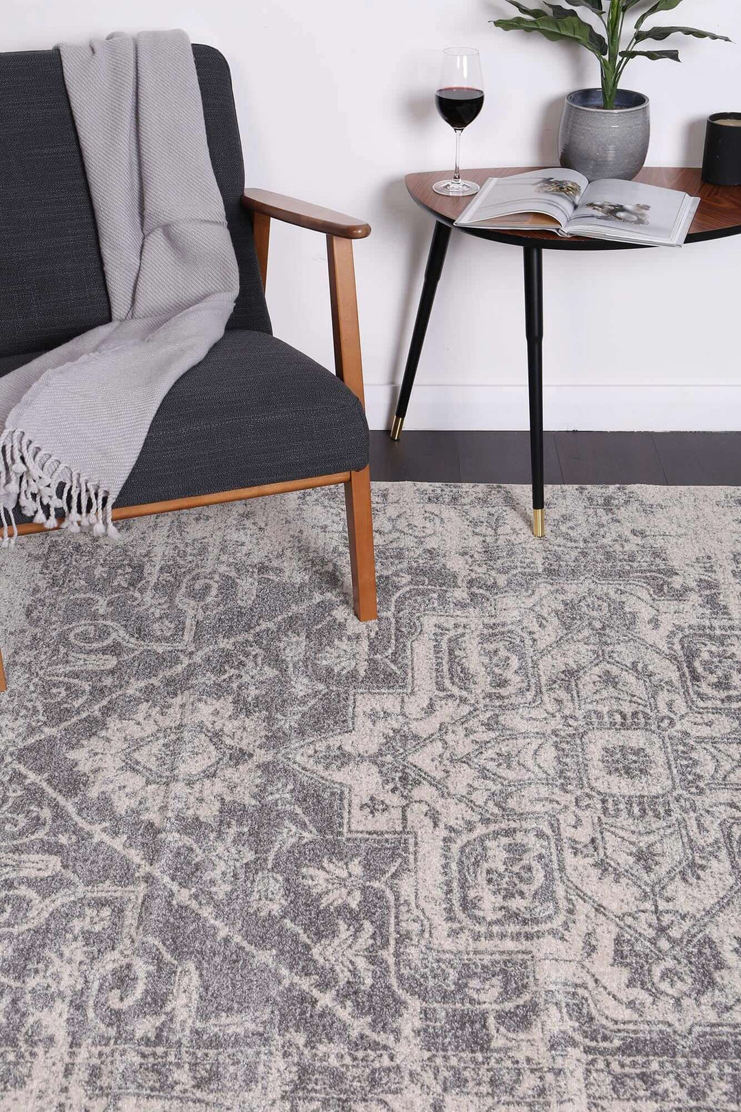 DSZ Product, feed-cond-new, feed-sl-DSZ Freight Payable, newDelicate Audrey Ivory Grey Rug 160 X 230 - Premium Home & Garden > Rugs > Floor Rugs from DSZ ! Shop Online Buy Now at S & D's Value Store Family Business Best Customer ServiceDSZ Product, feed-cond-new, feed-sl-DSZ Freight Payable, new