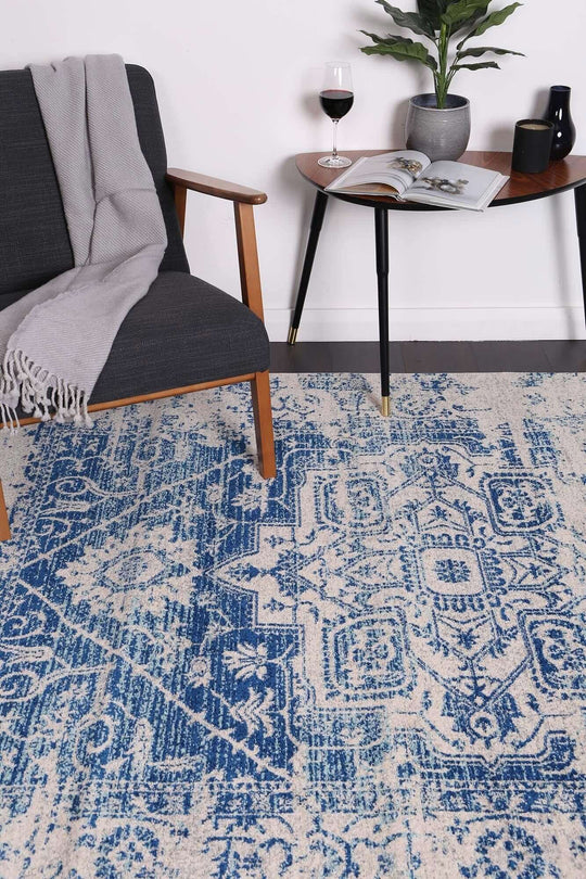 DSZ Product, feed-cond-new, feed-sl-DSZ Freight Payable, newDelicate Audrey Ivory Navy Rug 160 X 230 - Premium Home & Garden > Rugs > Floor Rugs from DSZ ! Shop Online Buy Now at S & D's Value Store Family Business Best Customer ServiceDSZ Product, feed-cond-new, feed-sl-DSZ Freight Payable, new