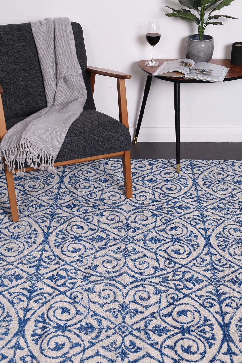 DSZ Product, feed-cond-new, feed-sl-DSZ Freight Payable, newDelicate Katherine Blue Ivory Rug 160 X 230 - Premium Home & Garden > Rugs > Floor Rugs from DSZ ! Shop Online Buy Now at S & D's Value Store Family Business Best Customer ServiceDSZ Product, feed-cond-new, feed-sl-DSZ Freight Payable, new