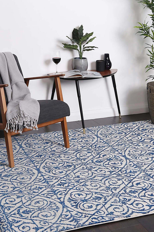 DSZ Product, feed-cond-new, feed-sl-DSZ Freight Payable, newDelicate Katherine Blue Ivory Rug 200 X 290 - Premium Home & Garden > Rugs > Floor Rugs from DSZ ! Shop Online Buy Now at S & D's Value Store Family Business Best Customer ServiceDSZ Product, feed-cond-new, feed-sl-DSZ Freight Payable, new