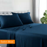 _label_, DSZ Product, feed-cond-new, feed-sl-free shipping, free-shipping1200Tc Hotel Quality Cotton Rich Sheet Set Double Sailor Blue - Premium Home & Garden > Bedding > Bed Sheets from DSZ ! Shop Online Buy Now at S & D's Value Store Family Business Best Customer Service_label_, DSZ Product, feed-cond-new, feed-sl-free shipping, free-shipping