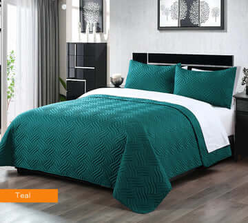 _label_, DSZ Product, feed-cond-new, feed-sl-free shipping, free-shipping3 Piece Embossed Comforter Set King Teal - Premium Home & Garden > Bedding > Bed Valances from DSZ ! Shop Online Buy Now at S & D's Value Store Family Business Best Customer Service_label_, DSZ Product, feed-cond-new, feed-sl-free shipping, free-shipping