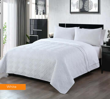 _label_, DSZ Product, feed-cond-new, feed-sl-free shipping, free-shipping3 Piece Embossed Comforter Set King White - Premium Home & Garden > Bedding > Duvet Covers from DSZ ! Shop Online Buy Now at S & D's Value Store Family Business Best Customer Service_label_, DSZ Product, feed-cond-new, feed-sl-free shipping, free-shipping