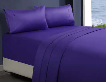 _label_, DSZ Product, feed-cond-new, feed-sl-free shipping, free-shipping1000Tc Egyptian Cotton 1 Fitted Sheet And 2 Pillowcases Double Violet - Premium Home & Garden > Bedding > Bed Sheets from DSZ ! Shop Online Buy Now at S & D's Value Store Family Business Best Customer Service_label_, DSZ Product, feed-cond-new, feed-sl-free shipping, free-shipping