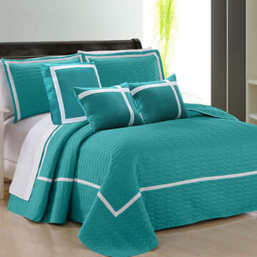 _label_, DSZ Product, feed-cond-new, feed-sl-free shipping, free-shipping6 Piece Two Tone Embossed Comforter Set King Teal - Premium Home & Garden > Bedding > Bed Valances from DSZ ! Shop Online Buy Now at S & D's Value Store Family Business Best Customer Service_label_, DSZ Product, feed-cond-new, feed-sl-free shipping, free-shipping