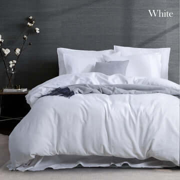 _label_, DSZ Product, feed-cond-new, feed-sl-free shipping, free-shippingLuxurious Linen Cotton Quilt Cover Set King White - Premium Home & Garden > Bedding > Duvet Covers from DSZ ! Shop Online Buy Now at S & D's Value Store Family Business Best Customer Service_label_, DSZ Product, feed-cond-new, feed-sl-free shipping, free-shipping