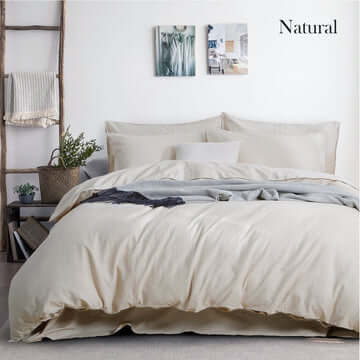 _label_, DSZ Product, feed-cond-new, feed-sl-free shipping, free-shippingLuxurious Linen Cotton Quilt Cover Set Queen Natural - Premium Home & Garden > Bedding > Duvet Covers from DSZ ! Shop Online Buy Now at S & D's Value Store Family Business Best Customer Service_label_, DSZ Product, feed-cond-new, feed-sl-free shipping, free-shipping