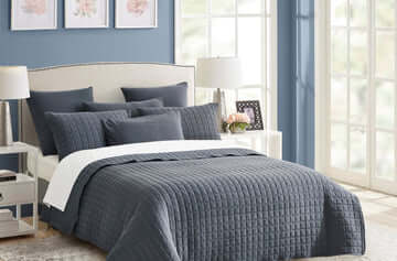 _label_, DSZ Product, feed-cond-new, feed-sl-free shipping, free-shipping7 Piece Vintage Stone Wash Comforter Set King Charcoal - Premium Home & Garden > Bedding > Duvet Covers from DSZ ! Shop Online Buy Now at S & D's Value Store Family Business Best Customer Service_label_, DSZ Product, feed-cond-new, feed-sl-free shipping, free-shipping