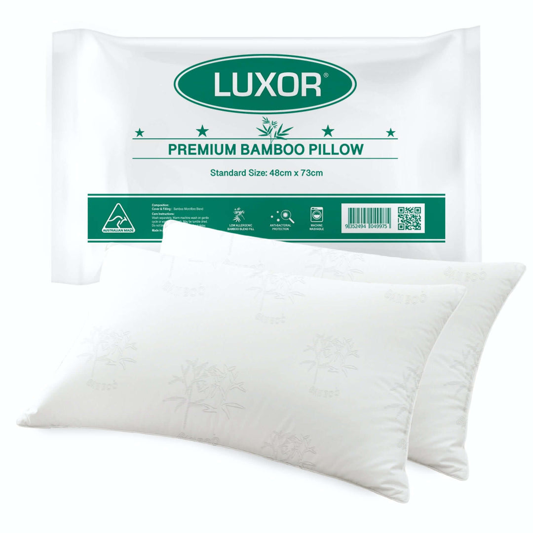 _label_, DSZ Product, feed-cond-new, feed-sl-free shipping, free-shippingLuxor Australian Made Bamboo Cooling Pillow Standard Size Twin Pack - Premium Home & Garden > Bedding > Pillows from Luxor ! Shop Online Buy Now at S & D's Value Store Family Business Best Customer Service_label_, DSZ Product, feed-cond-new, feed-sl-free shipping, free-shipping