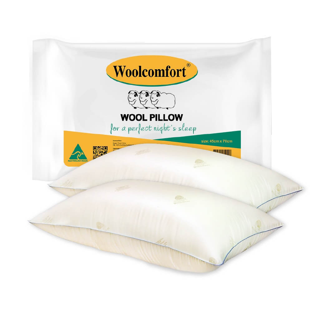 _label_, DSZ Product, feed-cond-new, feed-sl-free shipping, free-shippingWoolcomfort Aus Made Natural Health Wool Pillow Twin Pack - Premium Home & Garden > Bedding > Pillows from Woolcomfort ! Shop Online Buy Now at S & D's Value Store Family Business Best Customer Service_label_, DSZ Product, feed-cond-new, feed-sl-free shipping, free-shipping